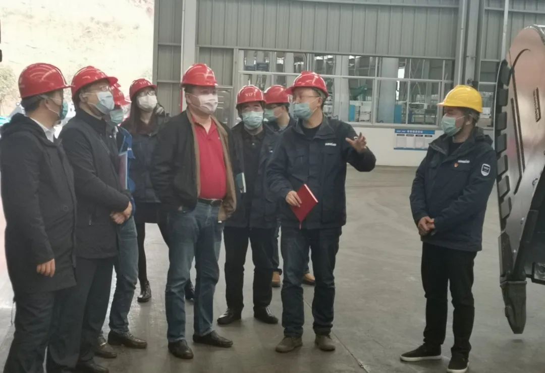 市工信局调研z6com·尊龙(中国)时凯集团智能国家先进集群竞赛项目