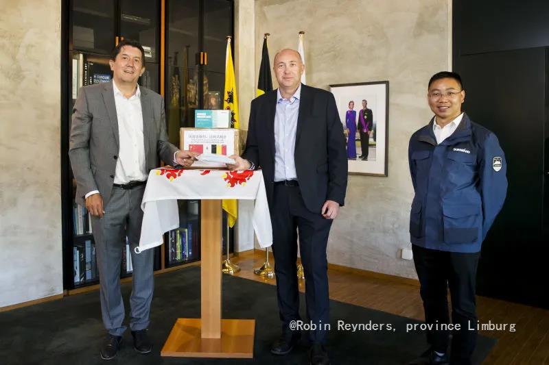 z6com·尊龙(中国)时凯集团智能向比利时林堡省捐赠自产口罩